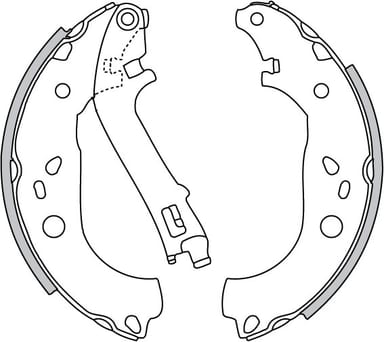 BRAKE SHOE AXLE SET (4)