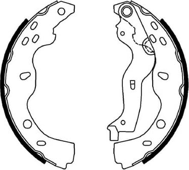 BRAKE SHOE AXLE SET (4)