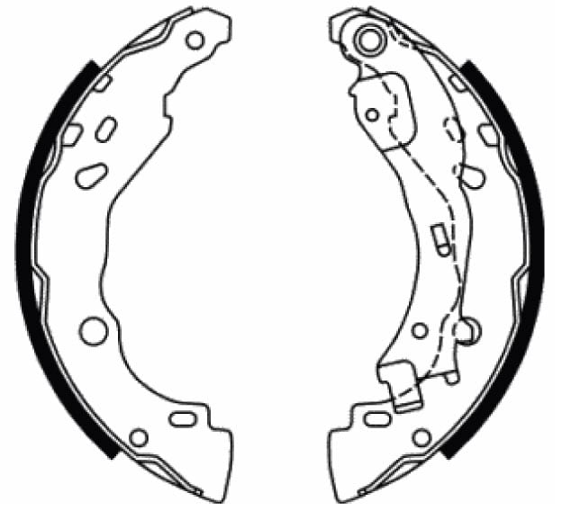 BRAKE SHOE AXLE SET (4)