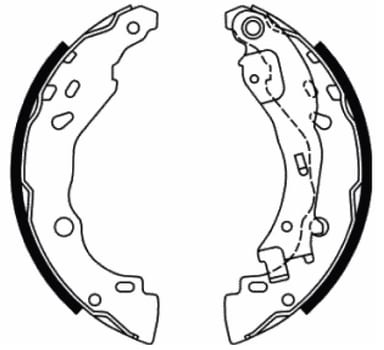 BRAKE SHOE AXLE SET (4)