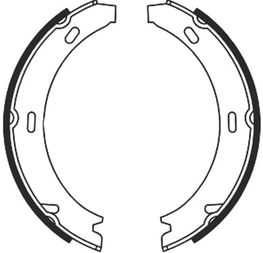 HANDBRAKE SHOE SET (4)