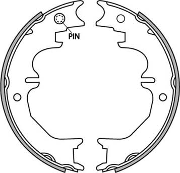 HANDBRAKE SHOE SET (4)