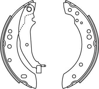 BRAKE SHOE AXLE SET (4)