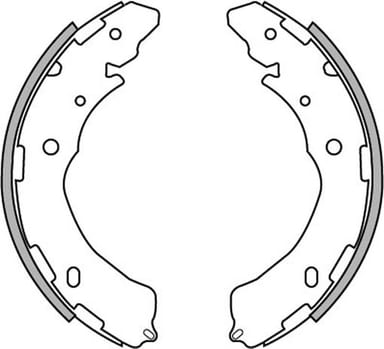 BRAKE SHOE AXLE SET (4)