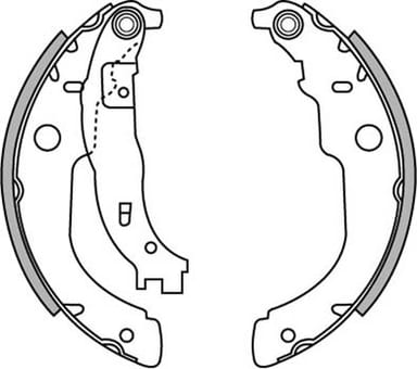 BRAKE SHOE AXLE SET (4)