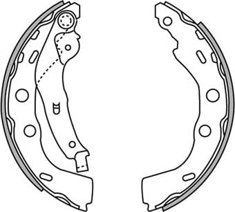BRAKE SHOE AXLE SET (4)