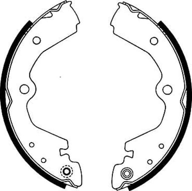 BRAKE SHOE AXLE SET (4)