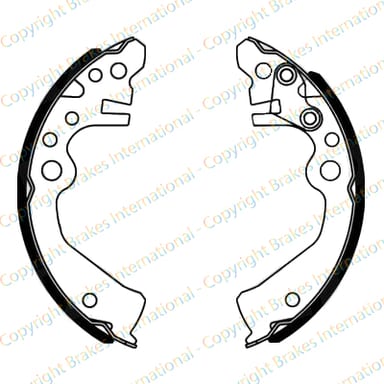 BRAKE SHOE AXLE SET (4)