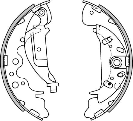 BRAKE SHOE AXLE SET (4)