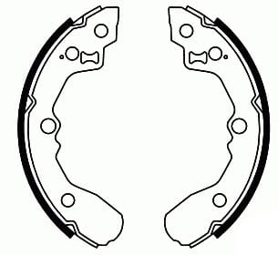 BRAKE SHOE AXLE SET (4)