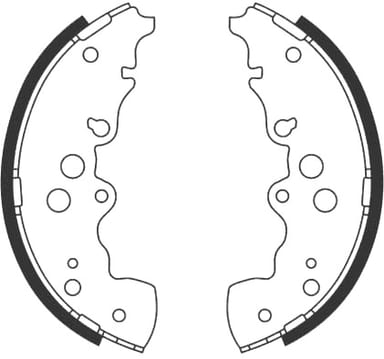 BRAKE SHOE AXLE SET (4)