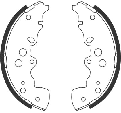 BRAKE SHOE AXLE SET (4)
