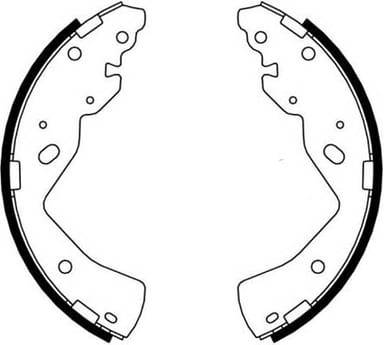 BRAKE SHOE AXLE SET (4)
