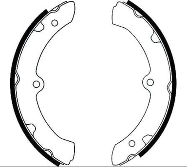 BRAKE SHOE AXLE SET (4)