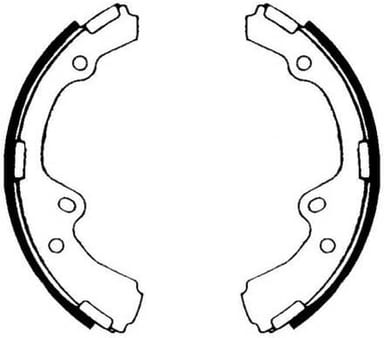 BRAKE SHOE AXLE SET (4)