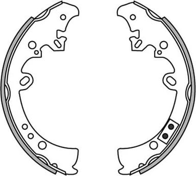 BRAKE SHOE AXLE SET (4)