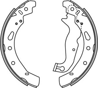 BRAKE SHOE AXLE SET (4)