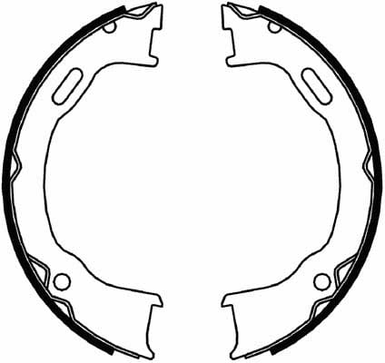 HANDBRAKE SHOE SET (4)