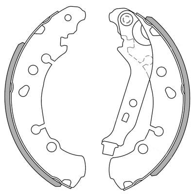 BRAKE SHOE AXLE SET (4)
