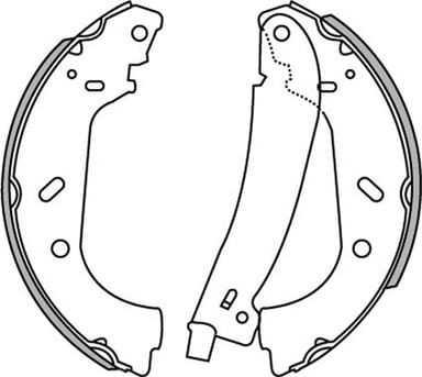 BRAKE SHOE AXLE SET (4)