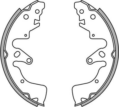BRAKE SHOE AXLE SET (4)