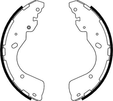 BRAKE SHOE AXLE SET (4)