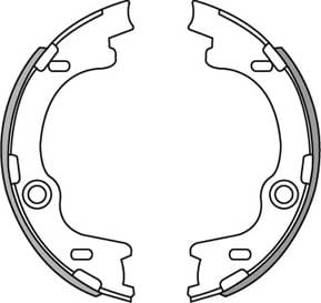 HANDBRAKE SHOE SET (4)