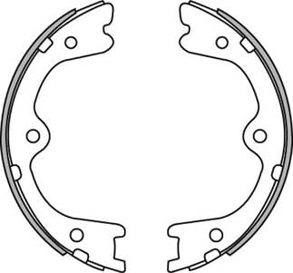 HANDBRAKE SHOE SET (4)