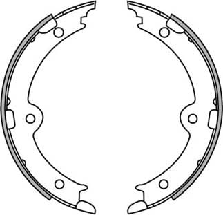 HANDBRAKE SHOE SET (4)