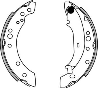 BRAKE SHOE AXLE SET (4)