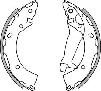 BRAKE SHOE AXLE SET (4)