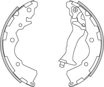 BRAKE SHOE AXLE SET (4)