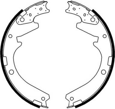 BRAKE SHOE AXLE SET (4)