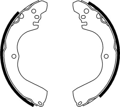 BRAKE SHOE AXLE SET (4)