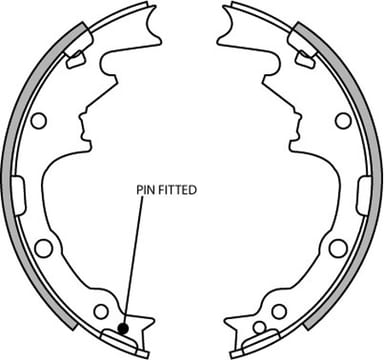BRAKE SHOE AXLE SET (4)