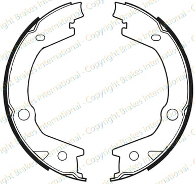 HANDBRAKE SHOE SET (4)