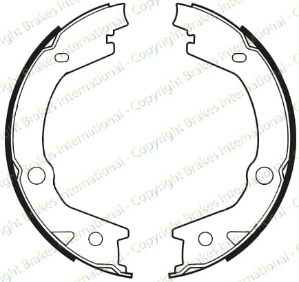 HANDBRAKE SHOE SET (4)