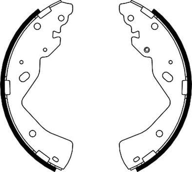 BRAKE SHOE AXLE SET (4)