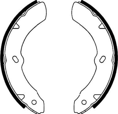 BRAKE SHOE AXLE SET (4)