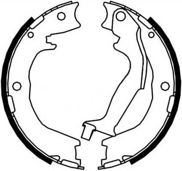 HANDBRAKE SHOE SET (4)