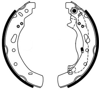 BRAKE SHOE AXLE SET (4)