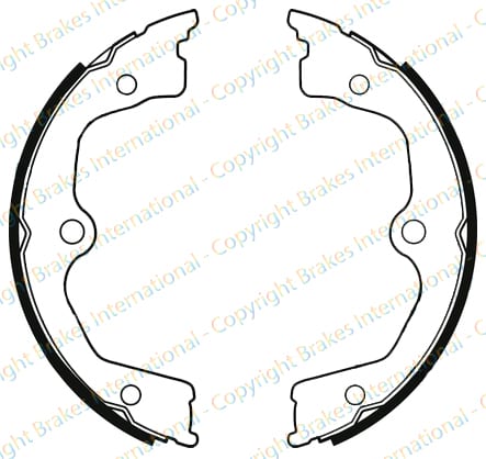 BRAKE SHOE AXLE SET (4)
