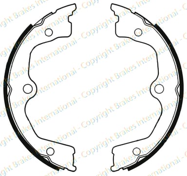 BRAKE SHOE AXLE SET (4)