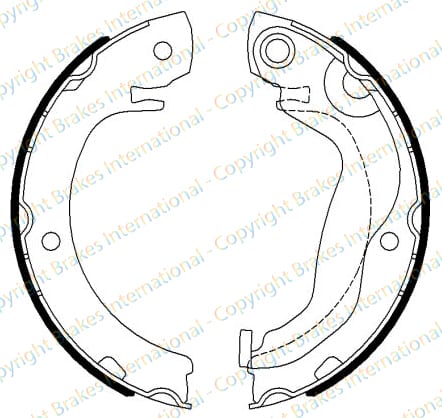 HANDBRAKE SHOE SET (4)