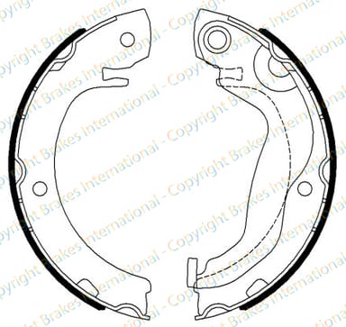 HANDBRAKE SHOE SET (4)