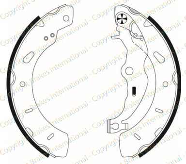 BRAKE SHOE AXLE SET (4)