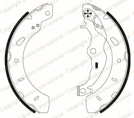 BRAKE SHOE AXLE SET (4)