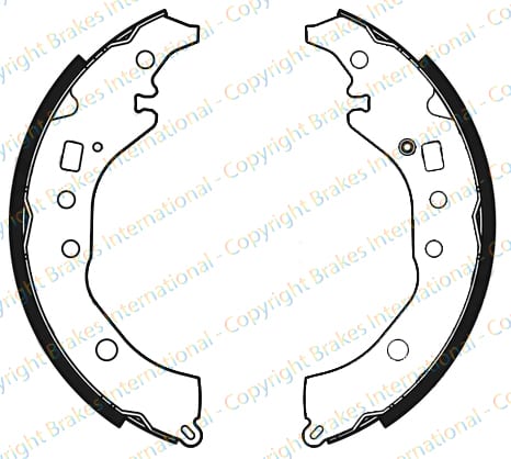 BRAKE SHOE AXLE SET (4)