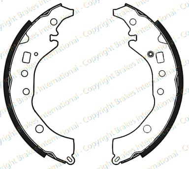 BRAKE SHOE AXLE SET (4)