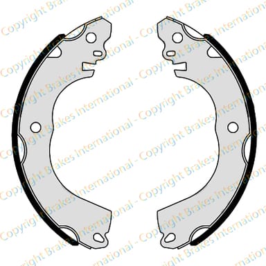 BRAKE SHOE AXLE SET (4)